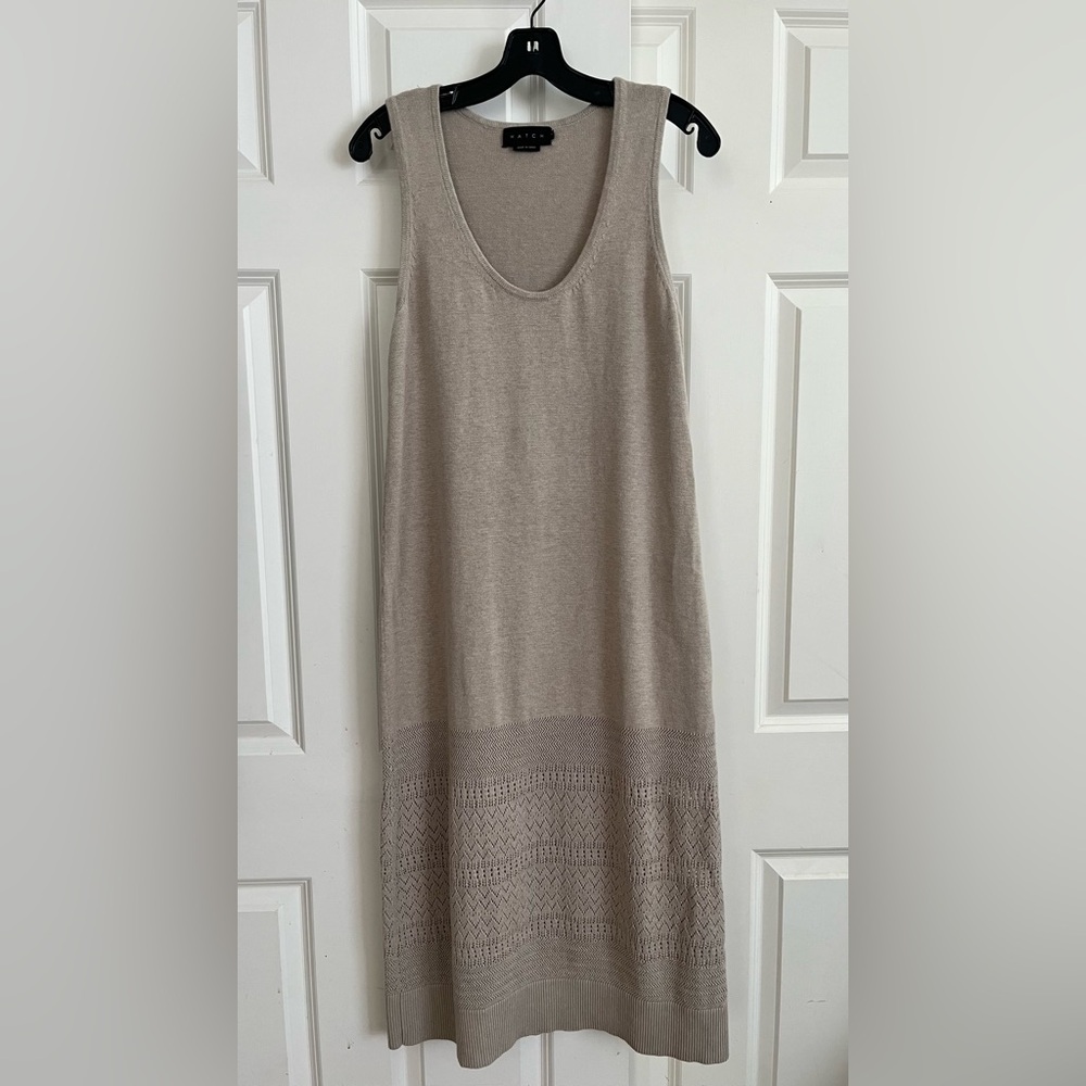 Hatch Maternity Women's  Dress Linen Blend  Size 2  Natural